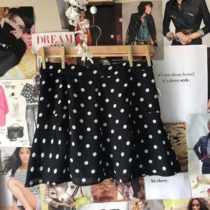 LA Hearts Polka Dot Mini Skort